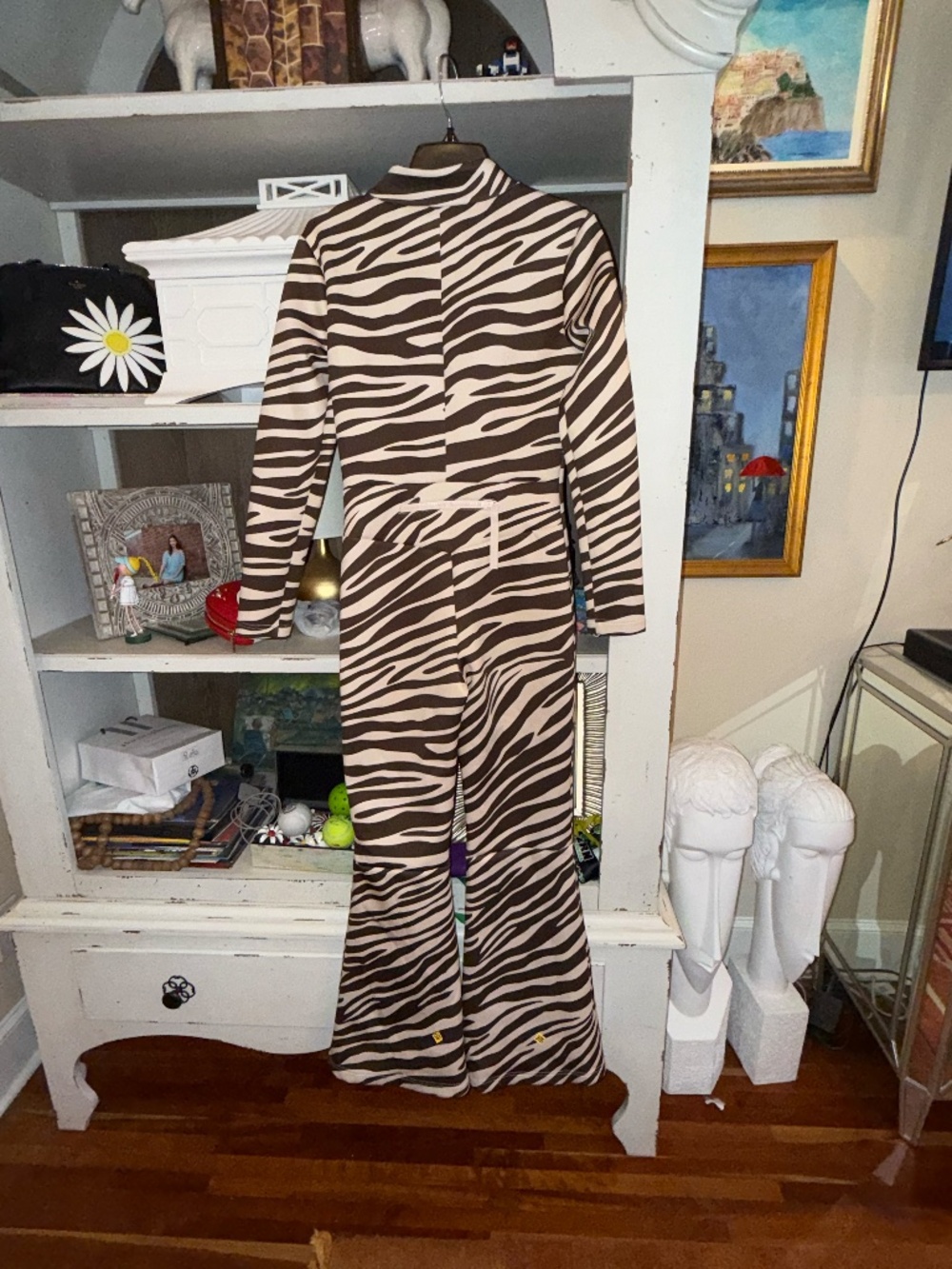 Cynthia Rowley zebra one piece ski suit Medium M - Picture 8 of 10